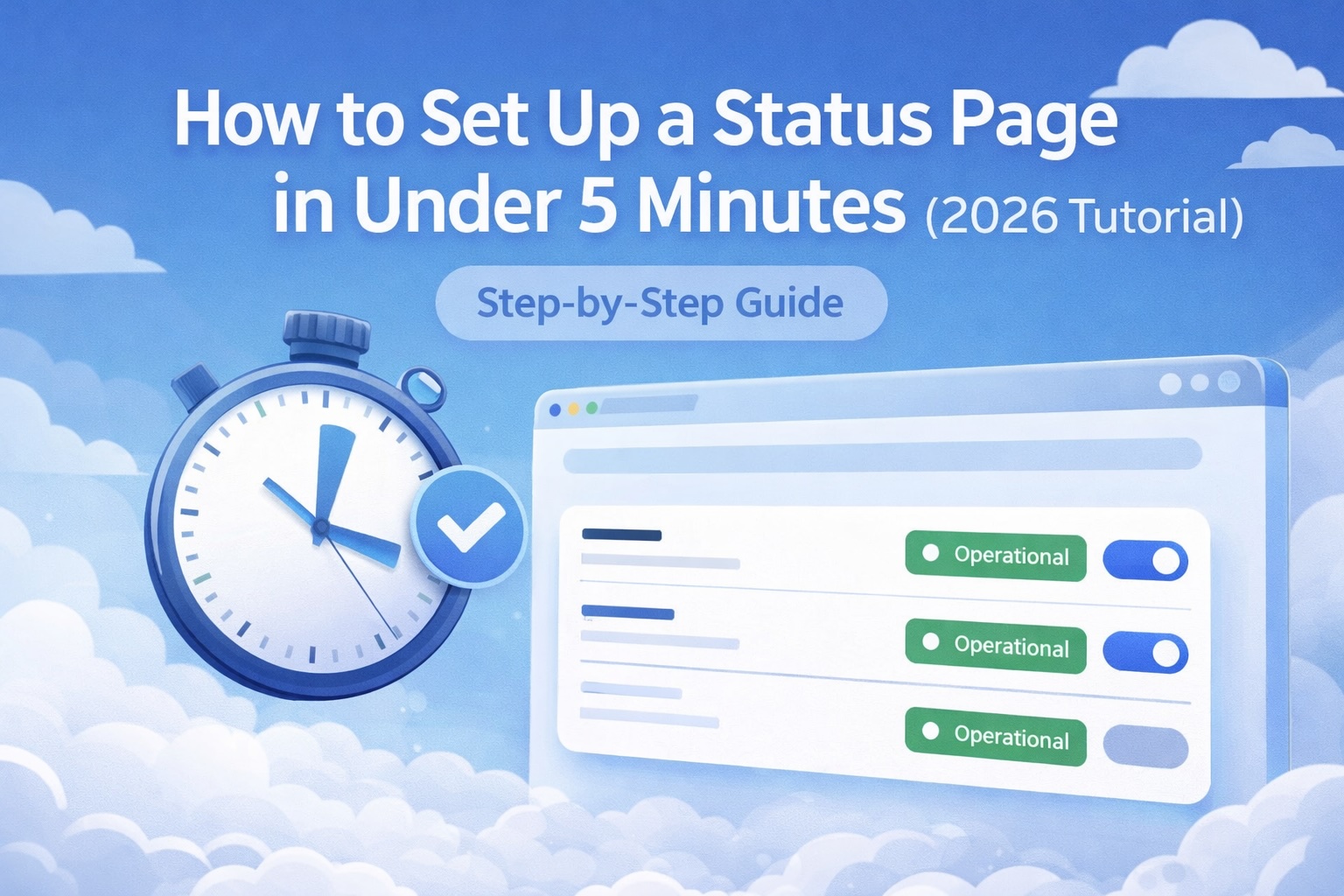 How to Set Up a Status Page in Under 5 Minutes (2026 Tutorial)